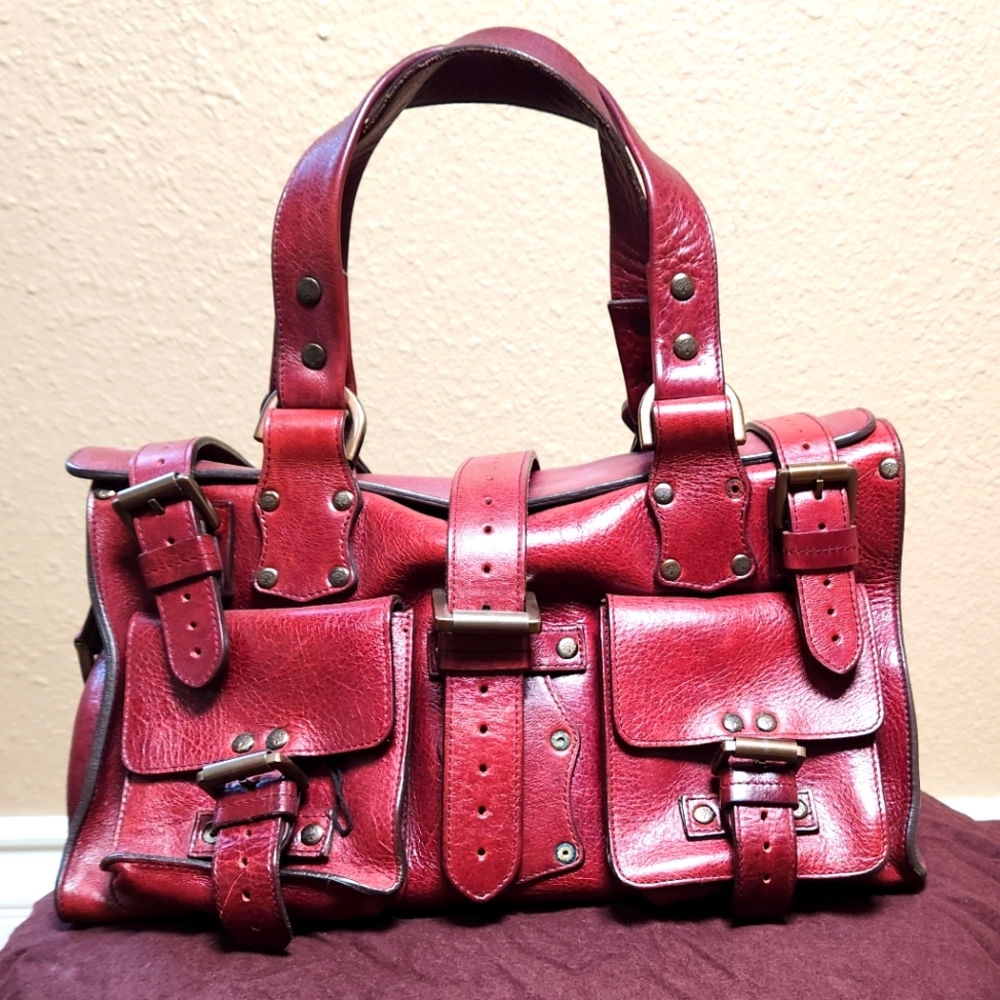 Mulberry Roxanne Y2K Glace Calf leather tote Handbag Bag